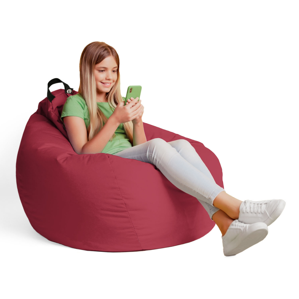 Fotoliu Puf Bean Bag Updeco XL, Roșu - imagine 2