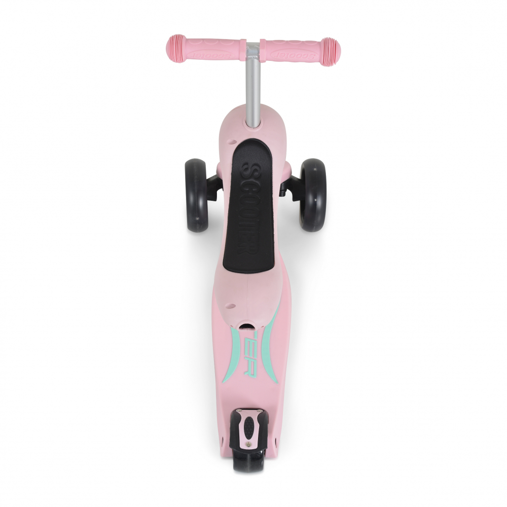 Trotineta 2in1 Byox Pink cu Scaun și LED - imagine 3