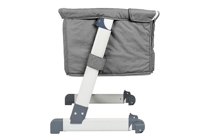 Patut Co-Sleeper Babygo Grey 2 in 1, Saltea Inclusa