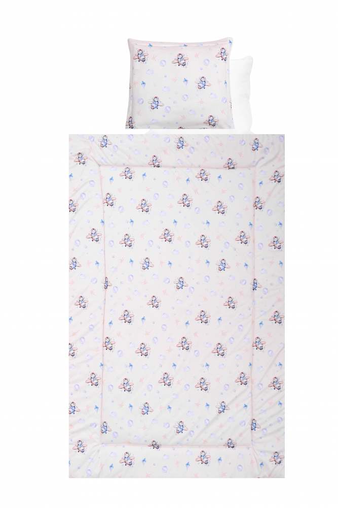 Set lenjerie pat Lorelli Blue Aeroplane, 4 piese - imagine 2