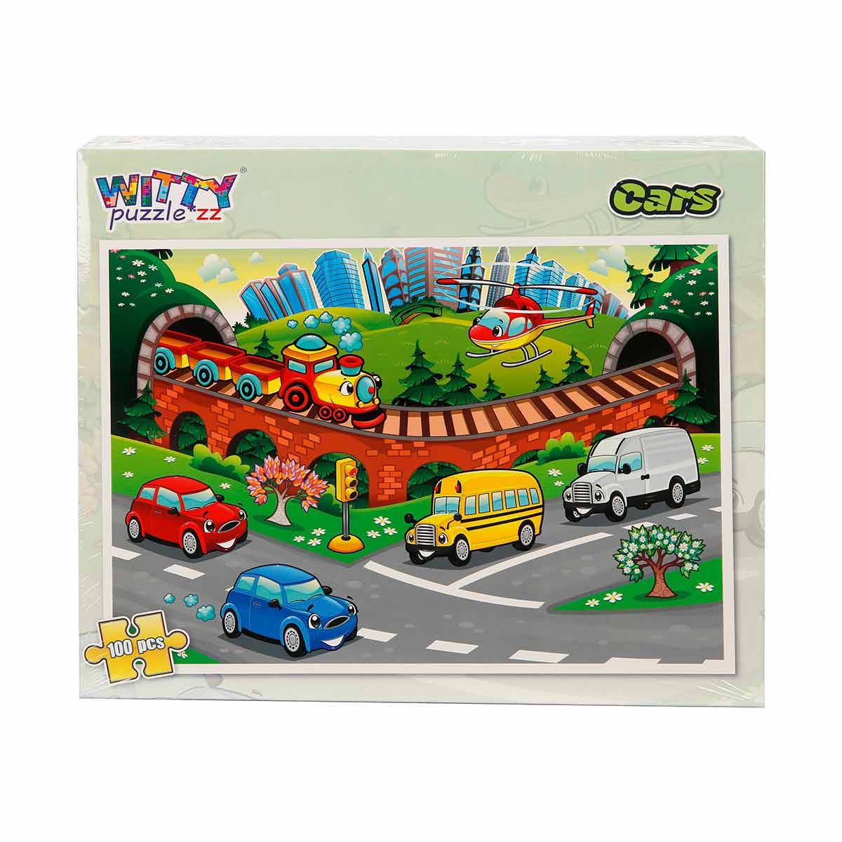 Puzzle Witty Puzzlezz Mașini 100 Piese Educativ