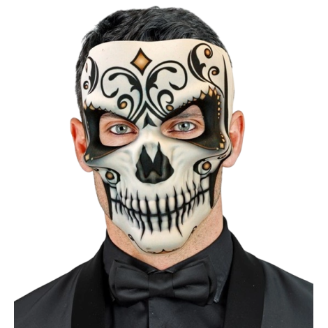 Masca Dia de los Muertos Senor Widmann - imagine 2