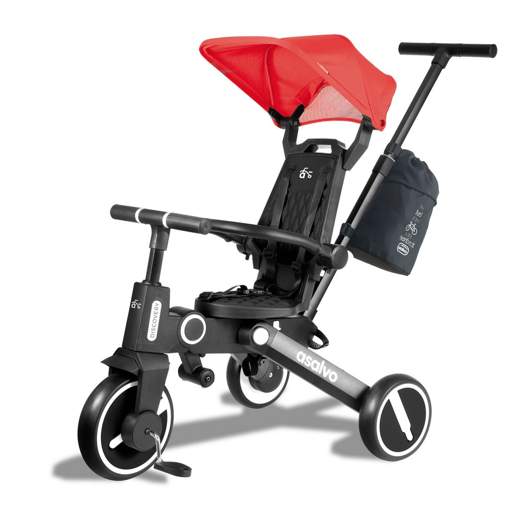 Tricicleta Asalvo Discovery Roz cu Scaun Rotativ