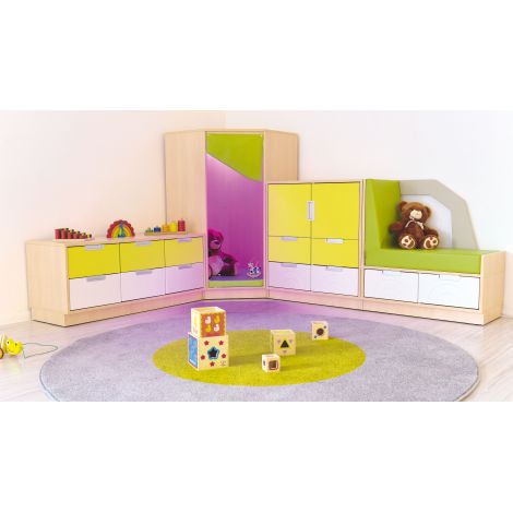 Dulap colt relaxare Artar Moje Bambino cu LED - imagine 19