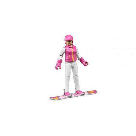 Figurina Femeie Snowboard Bruder