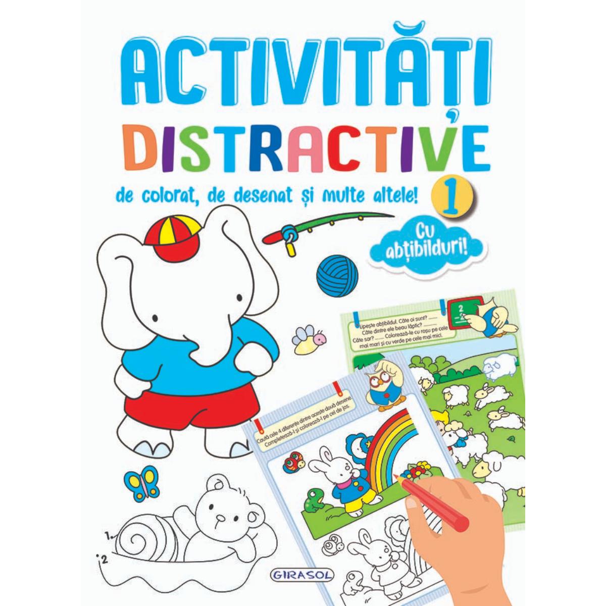 Carte Activitati Girasol cu Abtibilduri