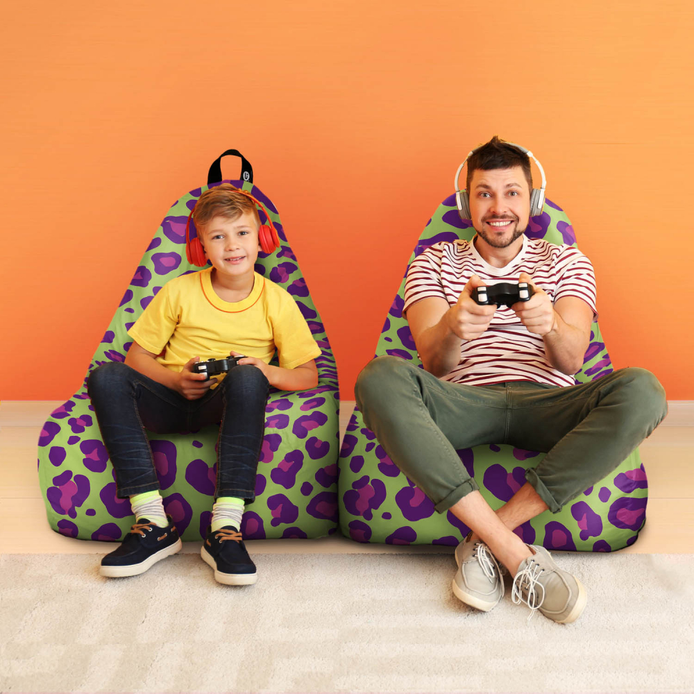 Fotoliu Puf Chill XL Leopard Updeco - imagine 4