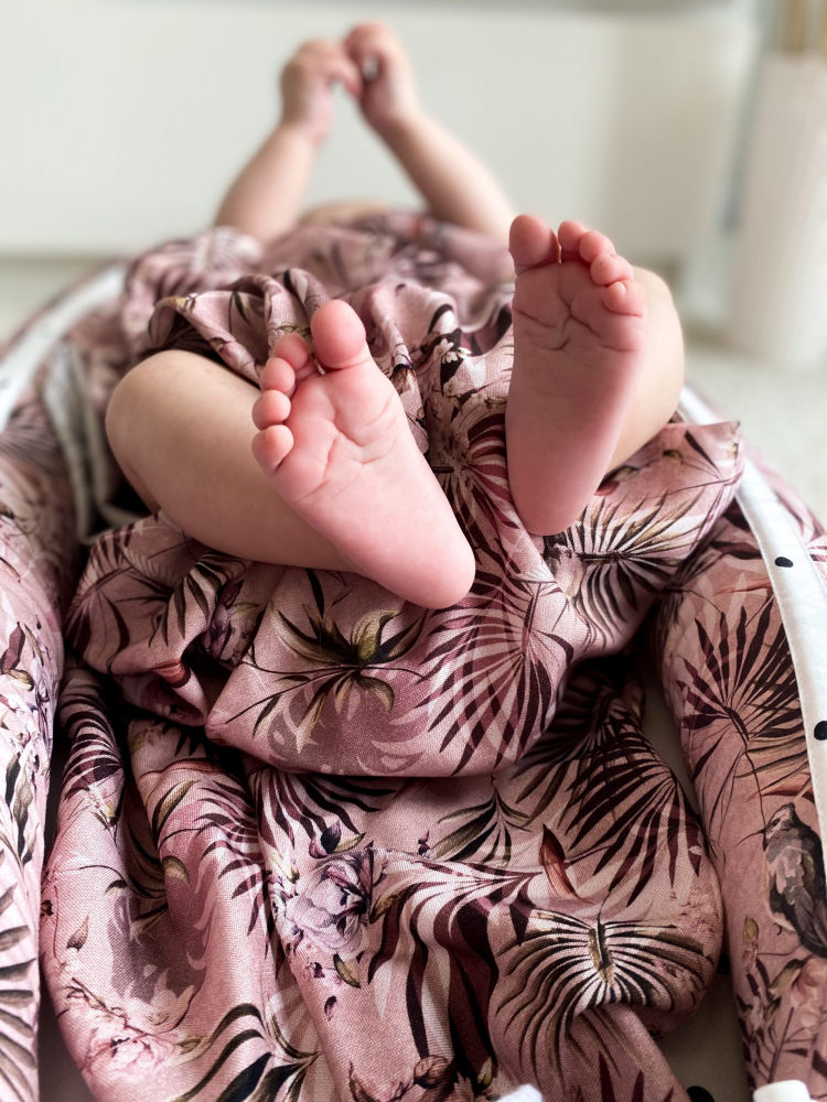 Baby Nest Nor Pufos Jungle Pink - Confort Premium - imagine 2
