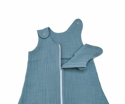 Sac dormit KidsDecor muselină 0.3 TOG Cold Ice - imagine 2