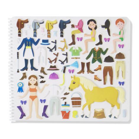 Set Abtibilduri Pufoase Clubul de Călărie Melissa & Doug - imagine 4