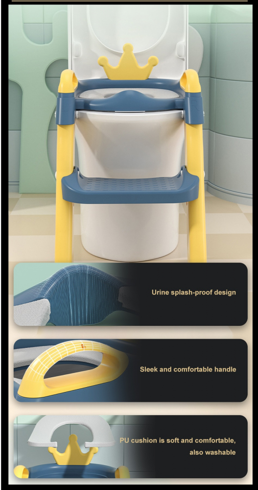 Reductor WC Little Mom Royal Pliabil cu Scară - imagine 2