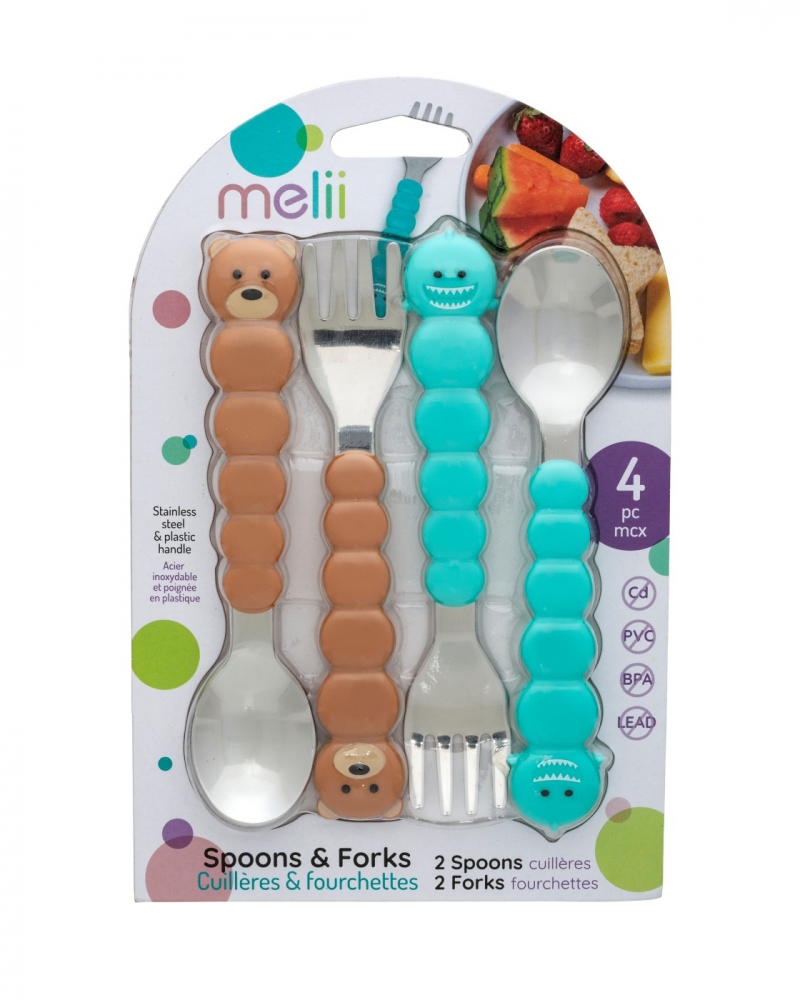 Set 4 Tacâmuri Colorate Melii Model Ursuleț