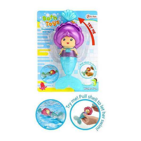 Jucărie Baie Sirenă Toi-Toys Mov, 19 cm