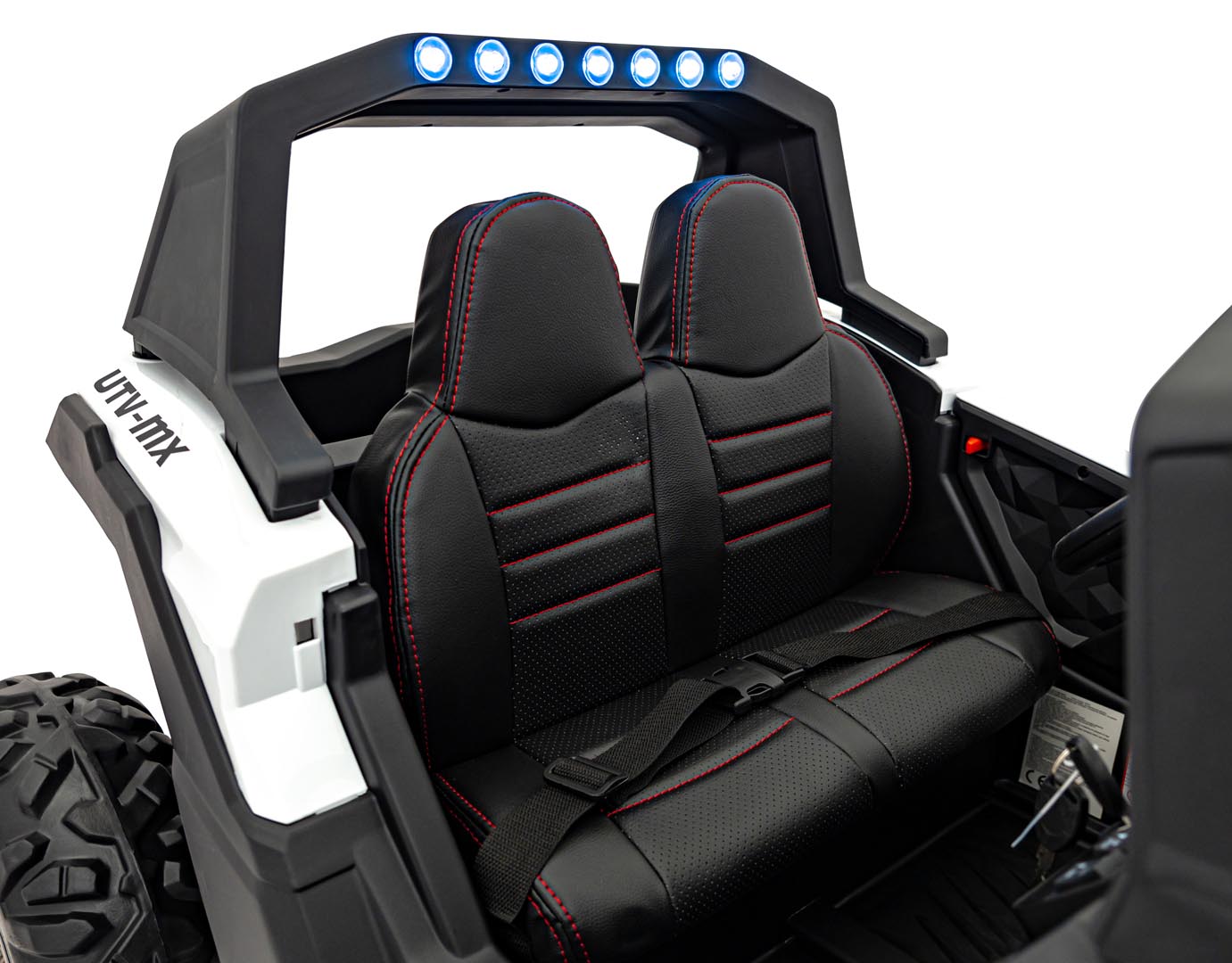 UTV electric pentru 2 copii Buggy MX 2000N 4x4 300W (603B) Alb - Autokids.ro - imagine 2