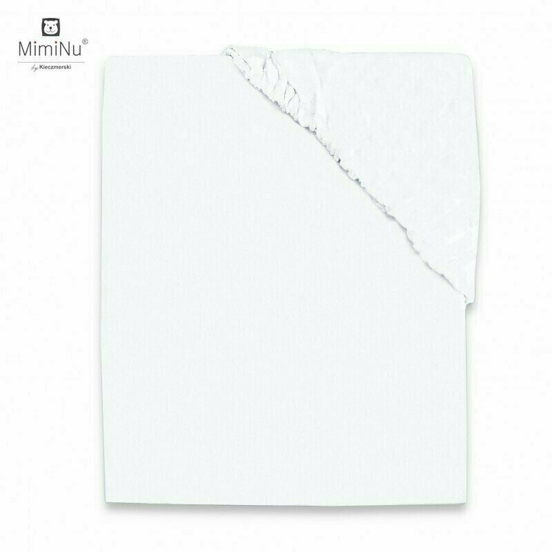 Cearceaf Jerse Miminu 160x80 cm, Elastic, White