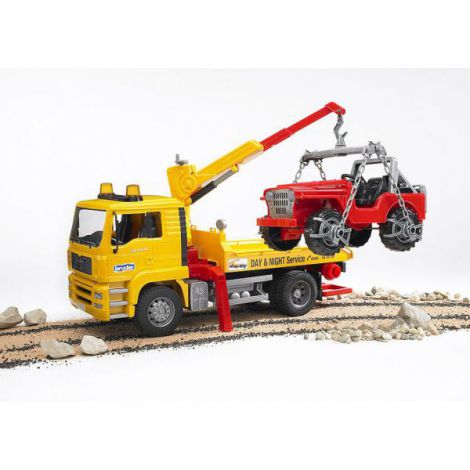 Bruder Camion Tractare MAN TGA + Jucărie Teren - imagine 2
