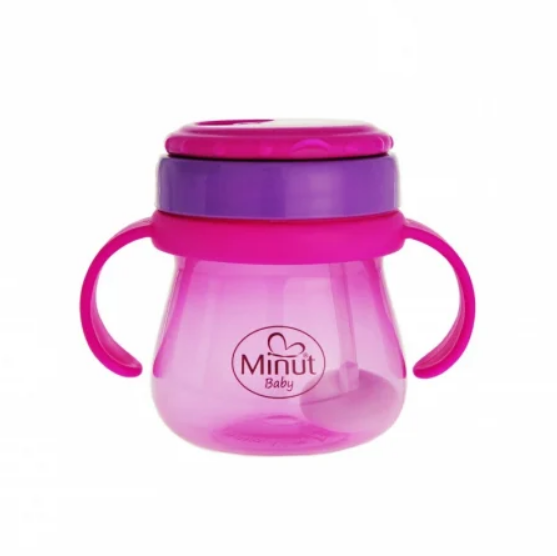 Cana Anticurgere Minut Baby cu Pai Mobil Roz - imagine 2