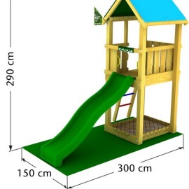 Spațiu de Joacă Castle JungleGym cu Tobogan - imagine 6