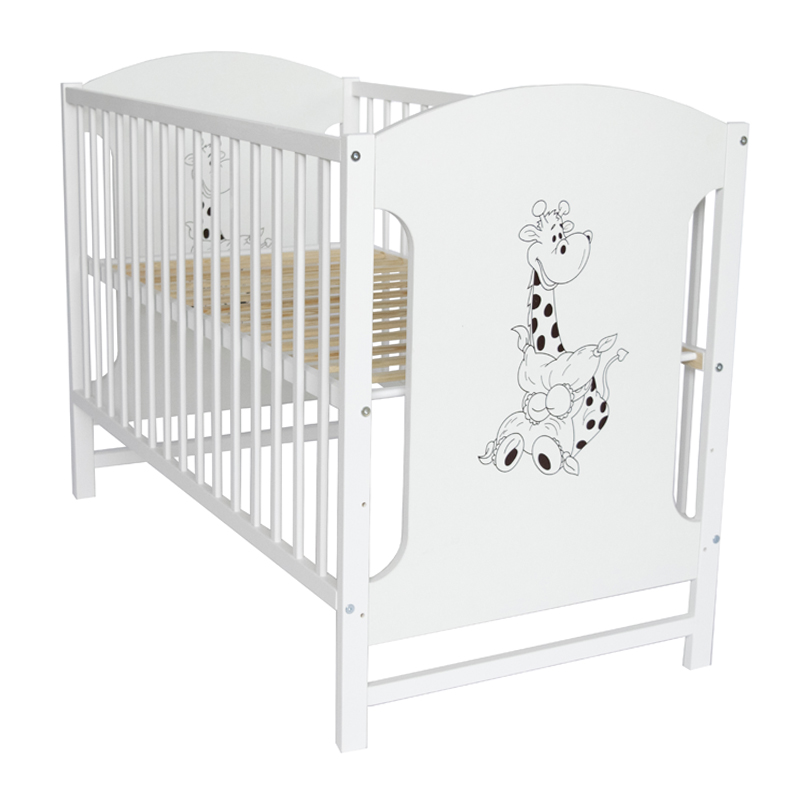 Patut lemn Paula E-kids + saltea cocos 10cm