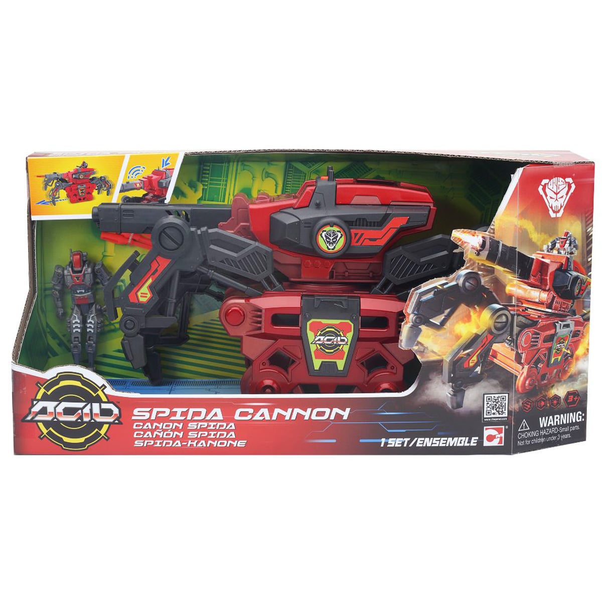 ACID Spida Cannon: Set Vehicul Luptă și Figurină