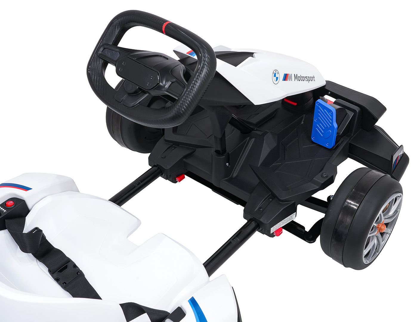 Kart electric pentru copii BMW Drift 24V 400W cu viteza maxima 13 km/h (0978) Alb - Autokids.ro - imagine 10