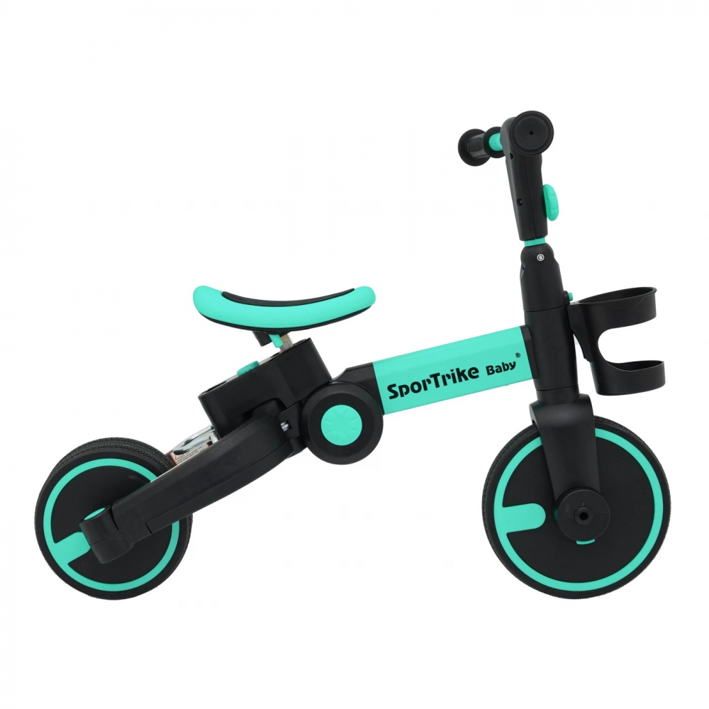 Sportrike Happy Tricicleta 3-in-1 Albastru - imagine 3