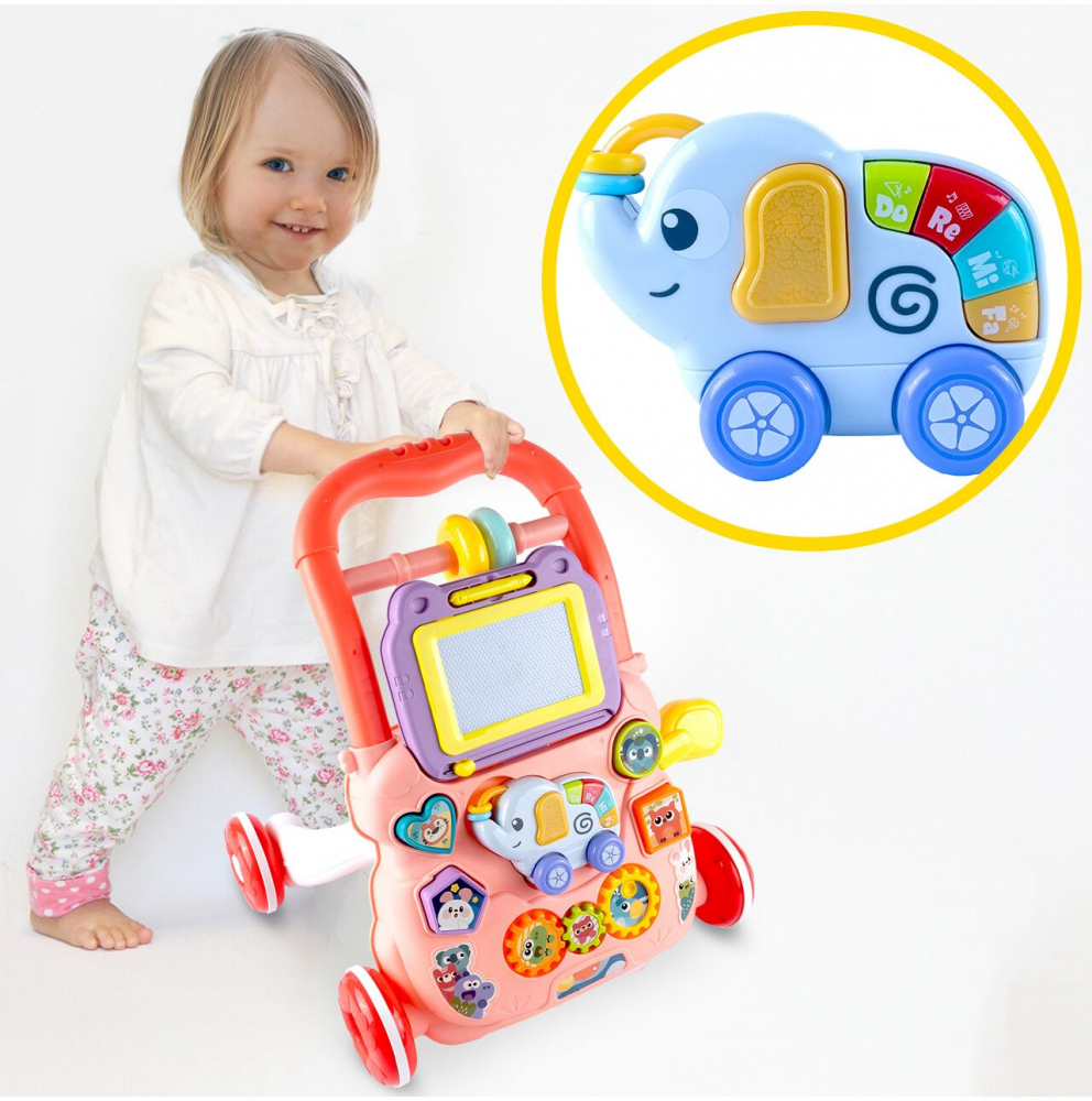 Antepremergator Malplay 2-in-1 Educational | Pink Elephant - imagine 12