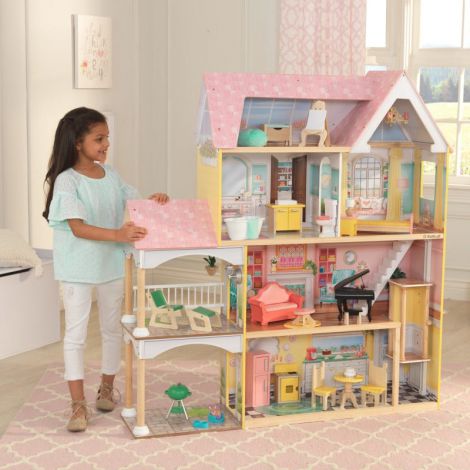 Casuta Papusi Lola Mansion Kidkraft 4 Etaje