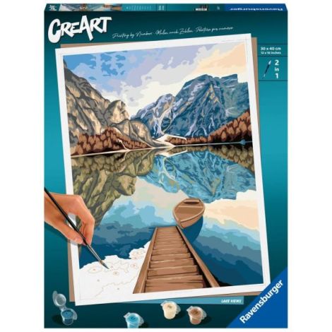 Pictură pe Numere Ravensburger Vedere la Lac - imagine 2