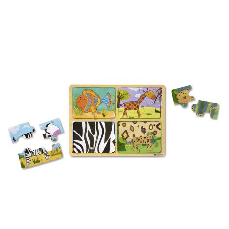 Puzzle Eco Animale Melissa & Doug, Lemn, 2 Ani+ - imagine 2