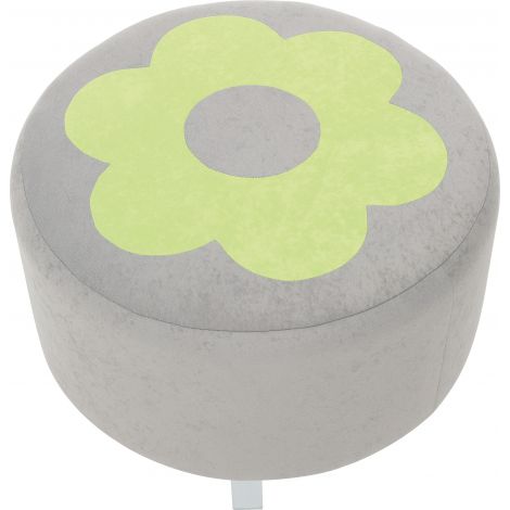 Puf Rotund Premium Moje Bambino Gri-Lime - imagine 2