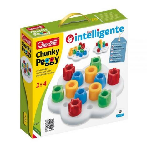 Quercetti Chunky Peggy 12 - Joc Educativ 1-4 Ani - imagine 2