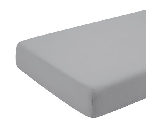 Cearceaf gri KidsDecor cu elastic, bumbac, 70x110 cm