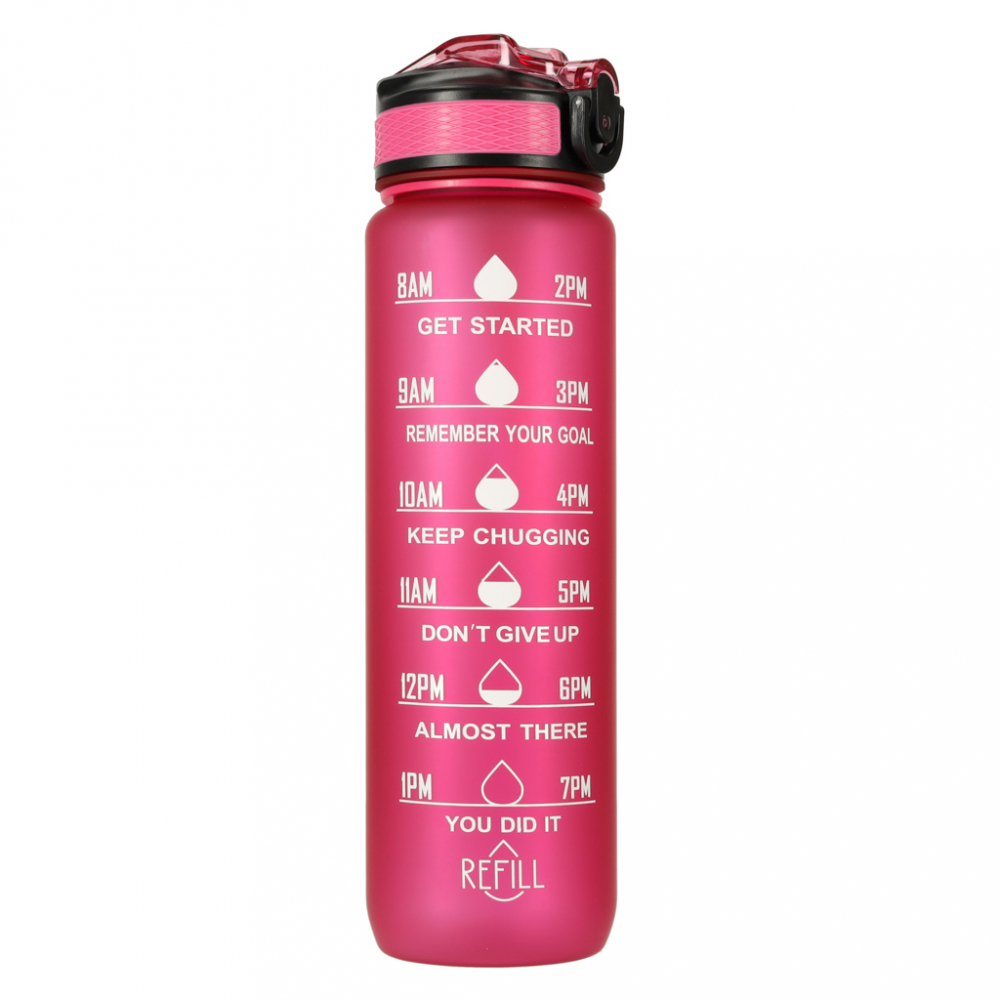 Sticlă Apă Sport Ikonka Pink, 1L - imagine 10