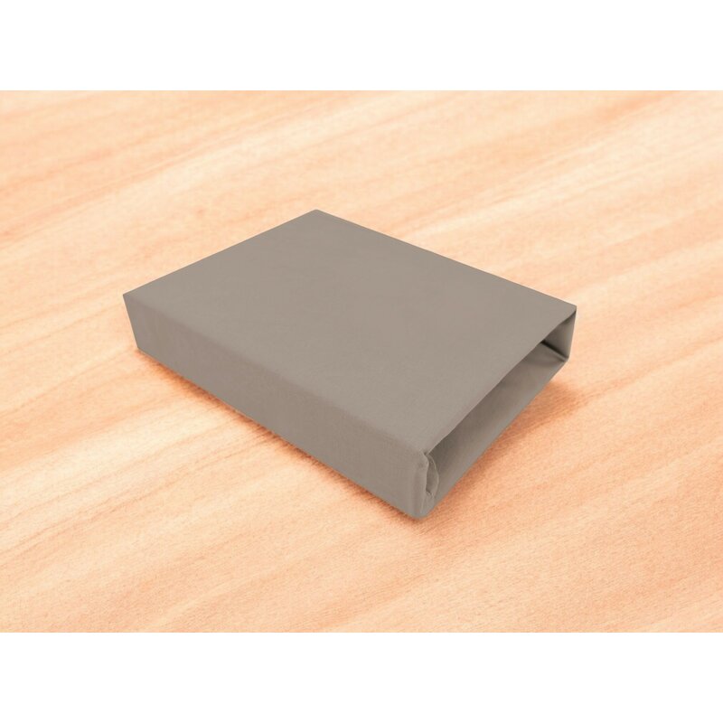 Cearceaf Bumbac MimiNu Royal Mocha 120x60