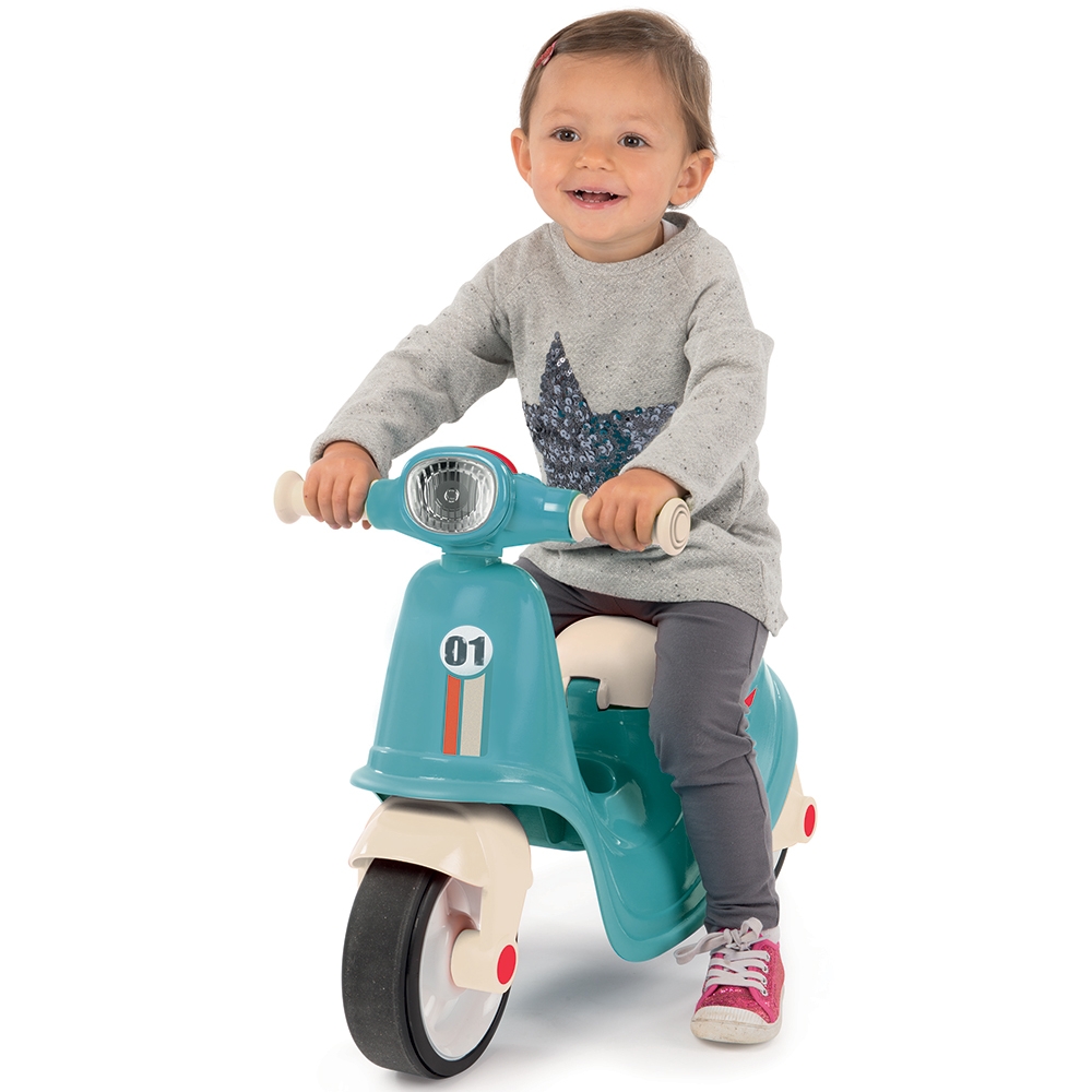 Scuter Smoby Ride-On Albastru cu Cheie + Depozitare - imagine 6