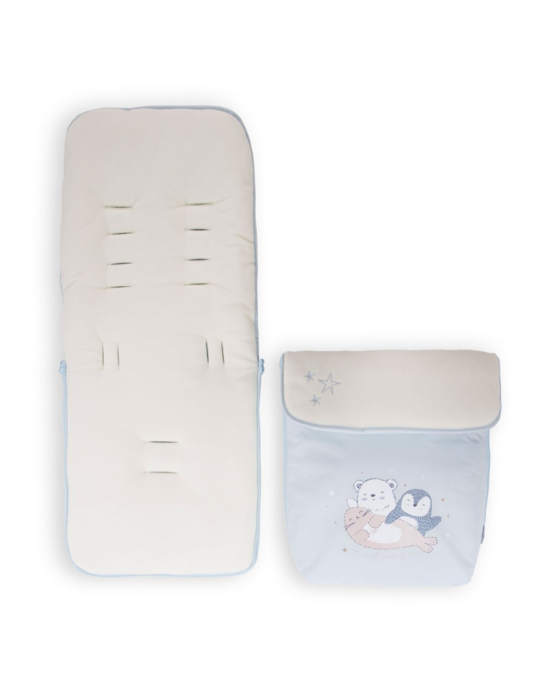 Saculet iarna Polar Friends Kikkaboo Blue