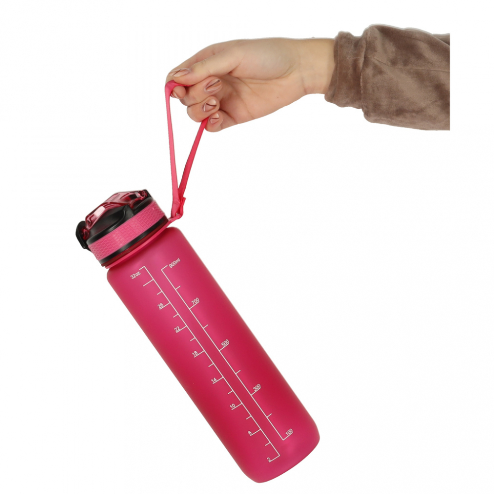 Sticlă Apă Sport Ikonka Pink, 1L - imagine 9
