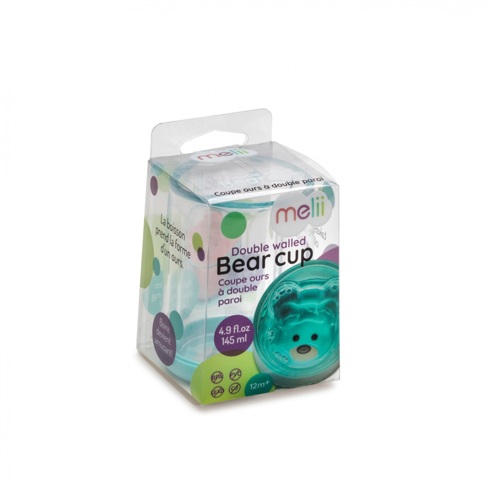 Pahar Copii Melii Urs, 145 ml, Albastru