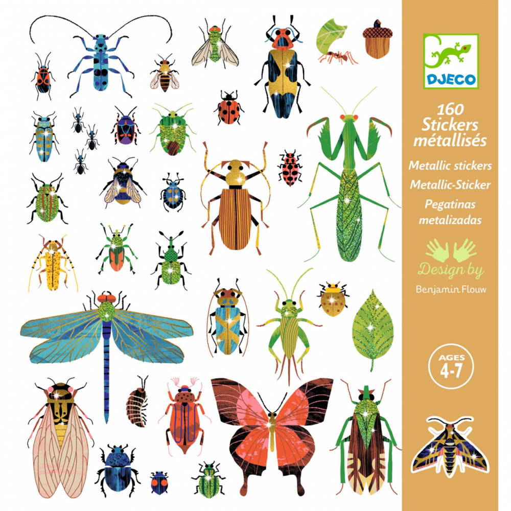 Abtibilduri Metalice Djeco Microcosmos