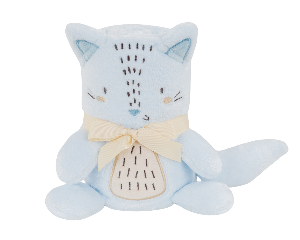Paturica moale KikkaBoo Little Fox 75x100 cm - imagine 2