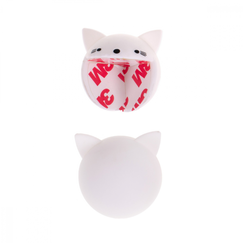 Protecție Colțuri Silicon White Cat | Ikonka - imagine 3