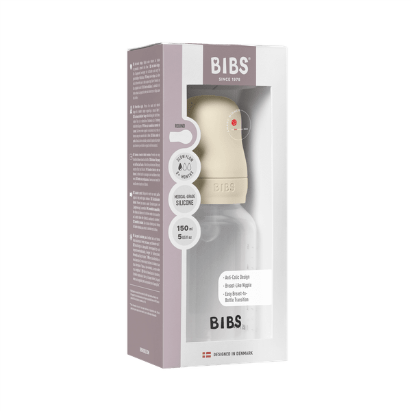 Bibs Set Biberon Anticolici 150ml Silicon Ivory - imagine 4