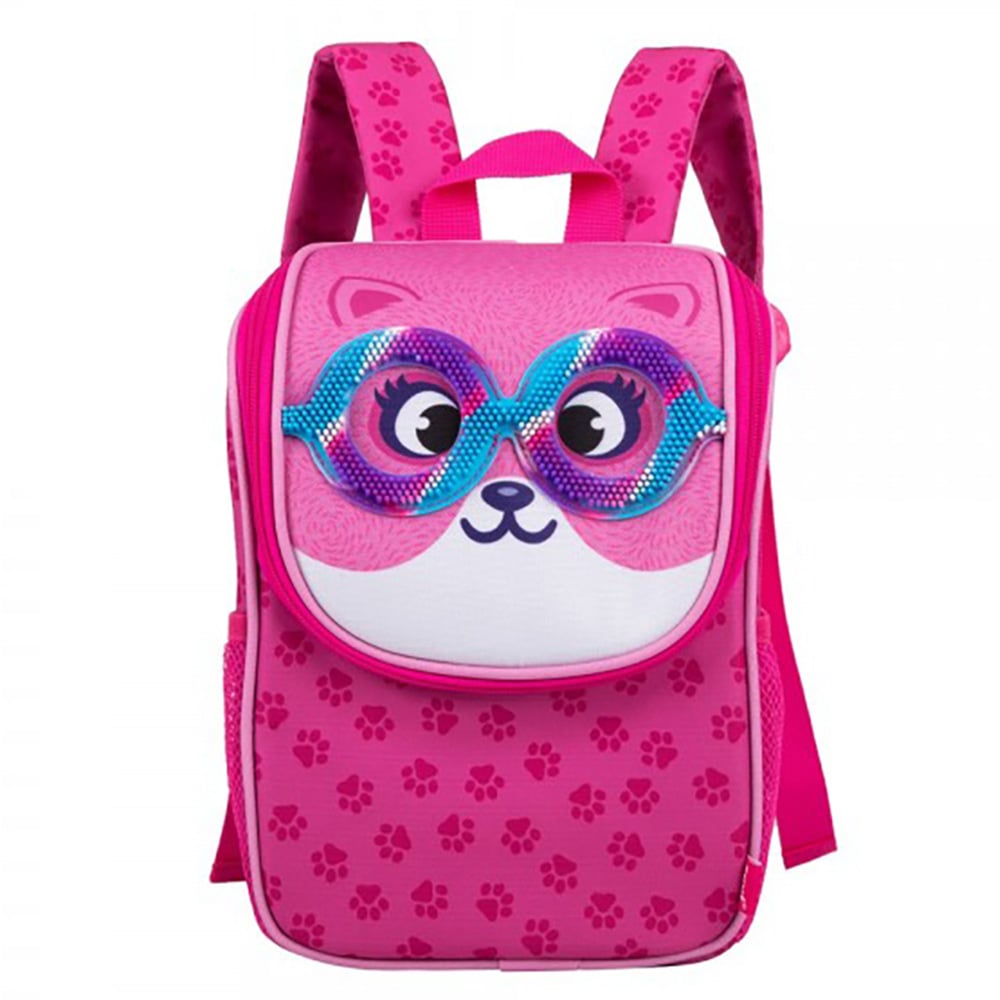 Rucsac Mini Zipit Sensory Pink Compact și Ergonomic