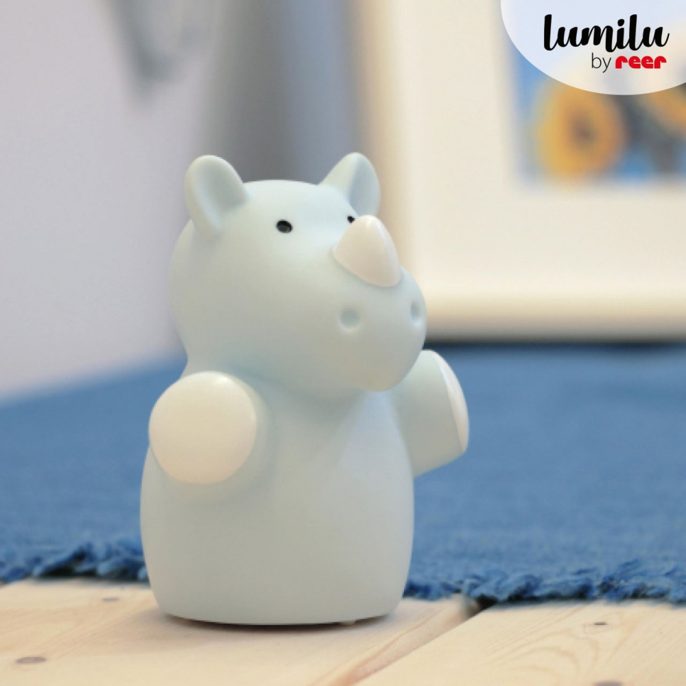 Lampa veghe LED Reer Mini Zoo Rinicher Albastru - imagine 4