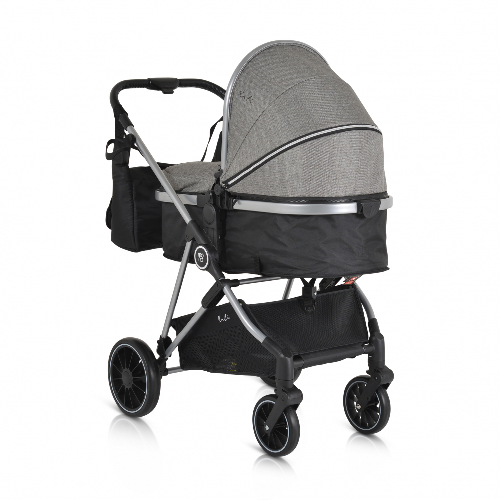 Carucior 2in1 Moni Kali Grey, Husa Picioare - imagine 8