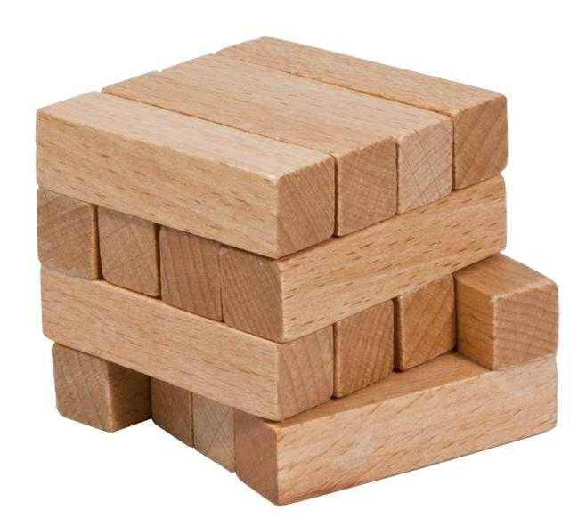 Joc Logic IQ din Lemn Fridolin - Puzzle 3D