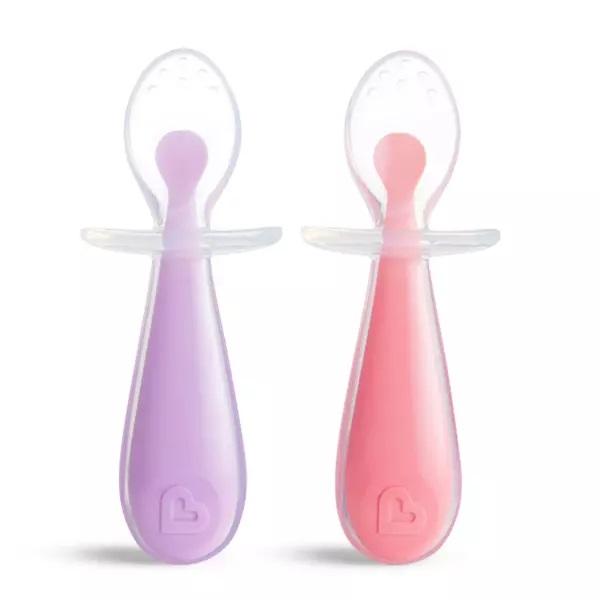 Set 2 lingurițe Munchkin Gentle Scoop, 6L+, Roz/Violet - imagine 7