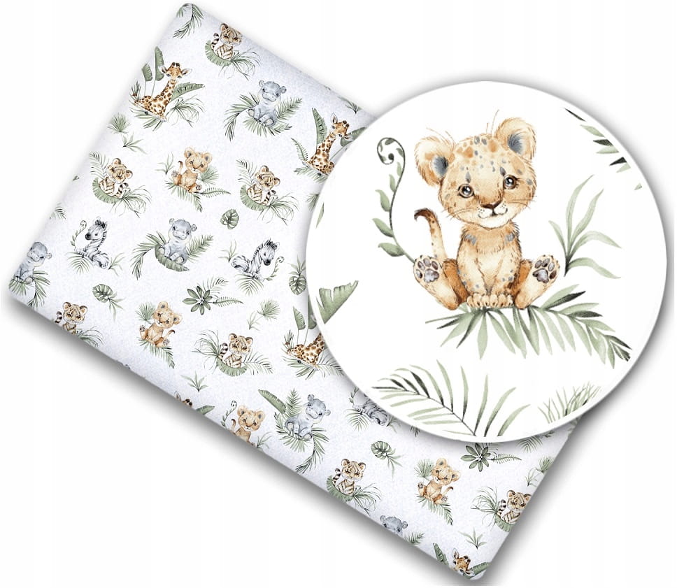 Cearceaf BabyMam Africa 100% Bumbac 120x60cm - imagine 4
