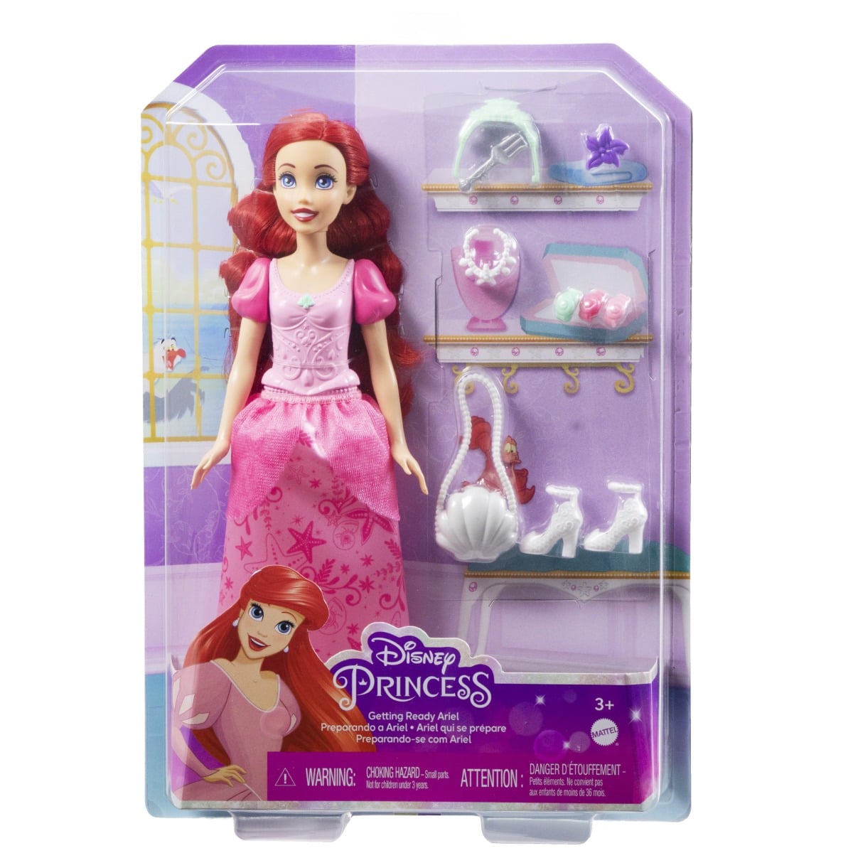Papusa Disney Princess Ariel cu Accesorii